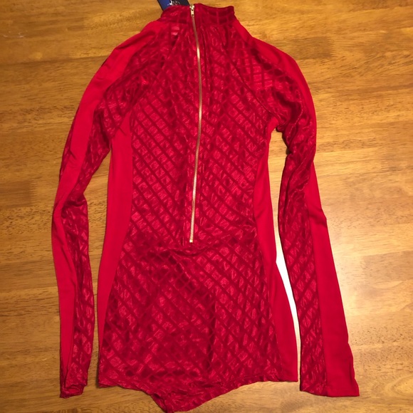 Sexy Red Mesh Bodysuit - Picture 6 of 6